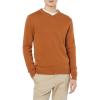 imageAmazon Essentials Mens VNeck Pullover Sweater Available in Big ampamp TallRust