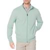 imageAmazon Essentials Mens Zip Up Sweatshirt Lightweight French Terry Mock NeckMint Green