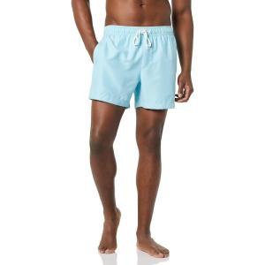 imageAmazon Essentials Mens 5quot Swim Trunks with Mesh Liner Board Shorts Bathing Suit for Swimming and BeachLight Blue