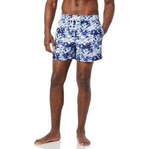 imageAmazon Essentials Mens 5quot Swim Trunks with Mesh Liner Board Shorts Bathing Suit for Swimming and BeachNavy Tie Dye