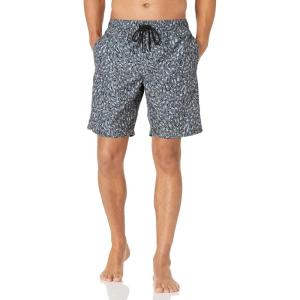 imageAmazon Essentials Mens 9quot Swim Trunks with Mesh Lining Pockets Drawstring ClosureCharcoal Graphic Marks