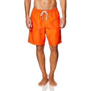 imageAmazon Essentials Mens 9quot Swim Trunks with Mesh Lining Pockets Drawstring ClosureOrange