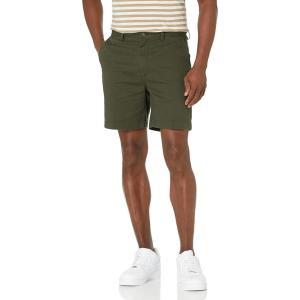 imageAmazon Essentials Mens ClassicFit 7quot Chino ShortsDark Olive