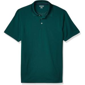 imageAmazon Essentials Mens Golf Polo Shirt Short Sleeve SlimFit QuickDryForest Green
