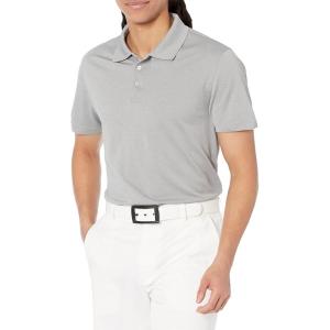 imageAmazon Essentials Mens Golf Polo Shirt Short Sleeve SlimFit QuickDryLight Grey Heather