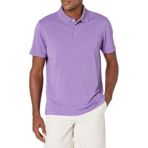 imageAmazon Essentials Mens Golf Polo Shirt Short Sleeve SlimFit QuickDryPurple Heather
