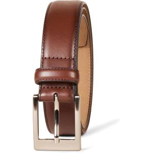 imageAmazon Essentials Mens Leather Belt Classic StyleTan