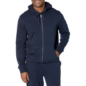 imageAmazon Essentials Mens LongSleeve French Terry FullZip Hoodie Available in Big ampamp TallNavy