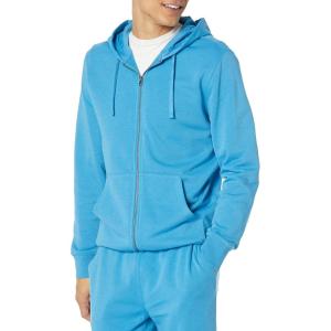 imageAmazon Essentials Mens LongSleeve French Terry FullZip Hoodie Available in Big ampamp TallTurquoise Blue