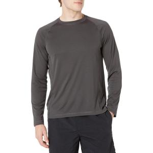 imageAmazon Essentials Mens LongSleeve QuickDry UPF 50 Swim TeeDark Grey
