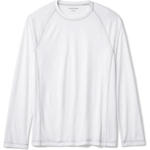 imageAmazon Essentials Mens LongSleeve QuickDry UPF 50 Swim TeeWhite