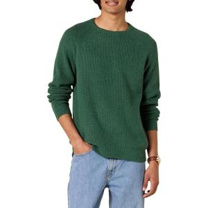 imageAmazon Essentials Mens LongSleeve Soft Touch Crewneck SweaterGreen