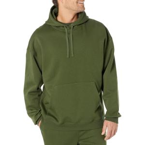 imageAmazon Essentials Mens OversizedFit Sweatshirt Hoodie Available in Big ampamp TallDark Olive