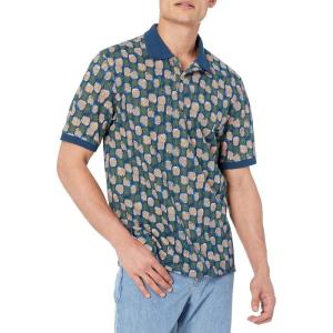 imageAmazon Essentials Mens RegularFit Cotton Pique Polo Shirt Available in Big ampamp TallBlue Pineapple