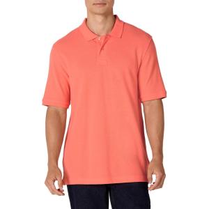 imageAmazon Essentials Mens RegularFit Cotton Pique Polo Shirt Available in Big ampamp TallCoral Orange