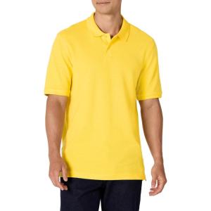 imageAmazon Essentials Mens RegularFit Cotton Pique Polo Shirt Available in Big ampamp TallYellow