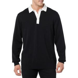 imageAmazon Essentials Mens Rugby SweaterBlack