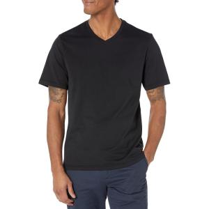 imageAmazon Essentials Mens ShortSleeve VNeck TShirts Pack of 2BlackOlive