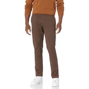 imageAmazon Essentials Mens SkinnyFit Washed Comfort Stretch Chino Pant Previously GoodthreadsBrown