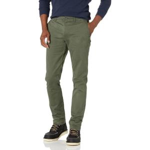 imageAmazon Essentials Mens SkinnyFit Washed Comfort Stretch Chino Pant Previously GoodthreadsOlive