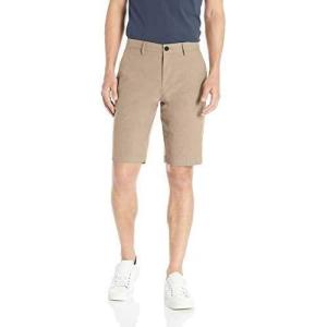 imageAmazon Essentials Mens SlimFit 11quot Lightweight Comfort Stretch Oxford Short Previously GoodthreadsKhaki Tan