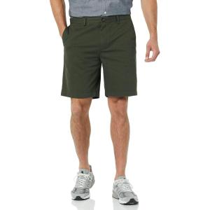 imageAmazon Essentials Mens SlimFit 9quot Chino ShortDark Olive
