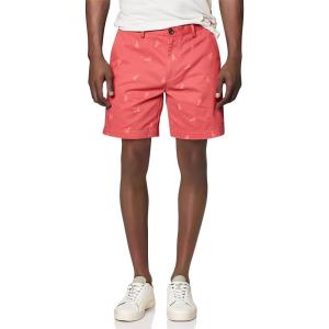 imageAmazon Essentials Mens SlimFit 9quot Chino ShortWashed Red Lobster