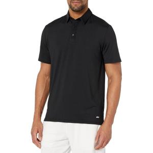 imageAmazon Essentials Mens SlimFit Quick Dry Tech Stretch Lightweight Golf Polo ShirtBlack
