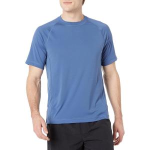 imageAmazon Essentials Mens SlimFit ShortSleeve QuickDry UPF 50 Swim TeeBlue