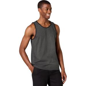 imageAmazon Essentials Mens Tank Top RegularFit UndershirtBlack Charcoal Heather