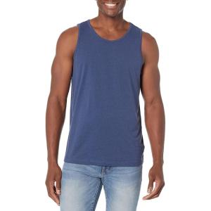 imageAmazon Essentials Mens Tank Top RegularFit UndershirtBlue Heather