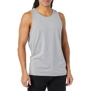 imageAmazon Essentials Mens Tank Top RegularFit UndershirtLight Grey Heather