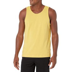 imageAmazon Essentials Mens Tank Top RegularFit UndershirtLight Mustard Yellow