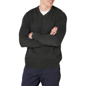 imageAmazon Essentials Mens VNeck Pullover Sweater Available in Big ampamp TallCharcoal Heather