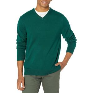 imageAmazon Essentials Mens VNeck Pullover Sweater Available in Big ampamp TallDark Green