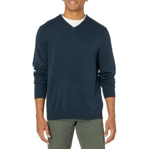 imageAmazon Essentials Mens VNeck Pullover Sweater Available in Big ampamp TallNavy