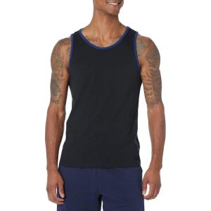 imageAmazon Essentials SlimFit Mens Tank  Casual WearBlackBlue