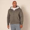 imageAmazon Essentials Hoodie For Men SherpaLined FullZip Fleece SweatshirtDark Brown