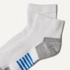 imageAmazon Essentials Mens Athletic Ankle Socks Breathable Cotton Blend Cushioned 6 PairsGreyWhite