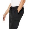 imageAmazon Essentials Mens Cargo Fleece Jogger Sweatpant with Relaxed FitBlack