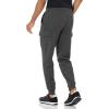 imageAmazon Essentials Mens Cargo Fleece Jogger Sweatpant with Relaxed FitCharcoal Heather