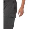 imageAmazon Essentials Mens Cargo Fleece Jogger Sweatpant with Relaxed FitCharcoal Heather