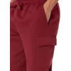 imageAmazon Essentials Mens Cargo Fleece Jogger Sweatpant with Relaxed FitDark Red