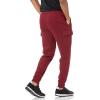imageAmazon Essentials Mens Cargo Fleece Jogger Sweatpant with Relaxed FitDark Red