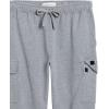 imageAmazon Essentials Mens Cargo Fleece Jogger Sweatpant with Relaxed FitLight Grey Heather
