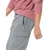 imageAmazon Essentials Mens Cargo Fleece Jogger Sweatpant with Relaxed FitLight Grey Heather