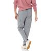 imageAmazon Essentials Mens Cargo Fleece Jogger Sweatpant with Relaxed FitLight Grey Heather