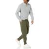 imageAmazon Essentials Mens Cargo Fleece Jogger Sweatpant with Relaxed FitOlive Heather