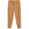 imageAmazon Essentials Mens Cargo Fleece Jogger Sweatpant with Relaxed FitTan