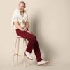 imageAmazon Essentials Mens Cargo Fleece Sweatpant with Open HemDark Red